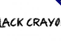 【英文粉筆字】Black Crayon 英文粉筆字型下載，讓你回到學生的感動