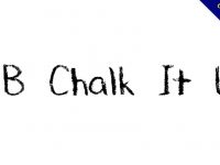 【黑板英文字】DJB Chalk 英文黑板字型下載，懷念的黑板字