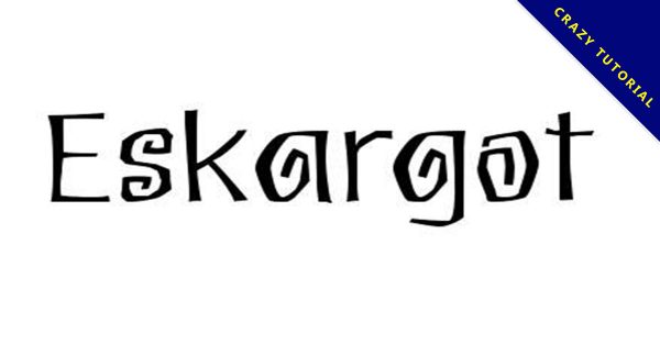 【搞怪字體】Eskargot 調皮搞怪字體下載,節日限定款 【搞怪字體】Eskargot 調皮搞怪字體下載,節日限定款