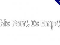 【鏤空字體】 Empty 英文鏤空字體下載，可做上色字體