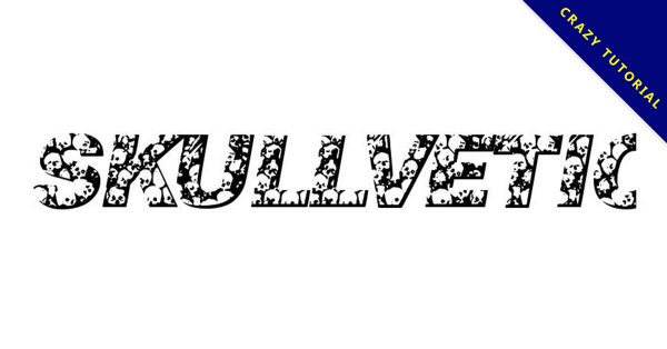 【骷髏字體】Skullvetica 可怕骷髏字體下載，骷髏裝飾字