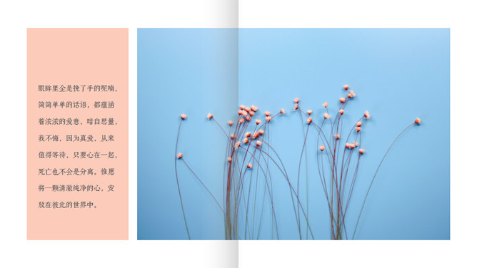 清新小說風格的翻頁風格PPT模板下載 清新小說風格的翻頁風格PPT模板下載
