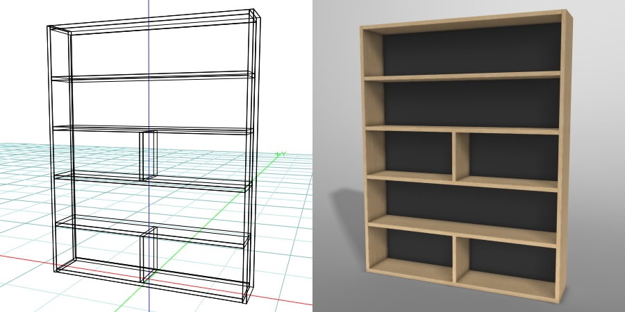 rack_0061w-horz 【家具模組】3DMAX精選18款家具模組下載,家具模型免費推薦款