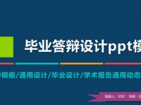 學術設計PPT模板下載，28頁精品的畢業學術簡報模板樣式
