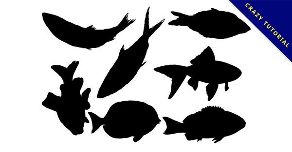 【魚剪影】19套高質量的小魚剪影圖下載，精緻矢量圖推薦