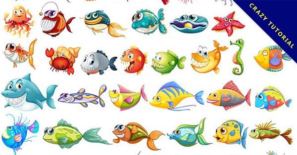 【魚插畫】31個可愛的魚插畫下載，精美插圖推薦