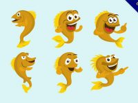 【卡通金魚】9個可愛的金魚圖案下載