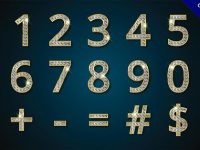 【數字設計】24款可愛的數字設計圖下載