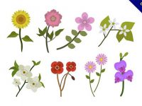 【花朵素材】花朵推薦：20款可愛的卡通花朵圖下載