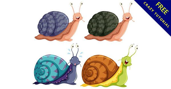 【蝸牛圖案】嚴選14套卡通蝸牛圖案下載