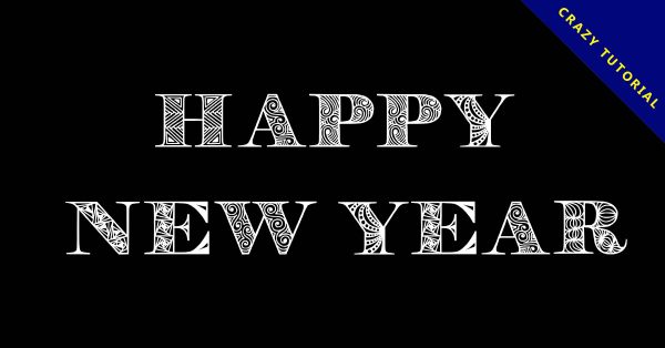 16款適合新年的 Happy new year字體下載