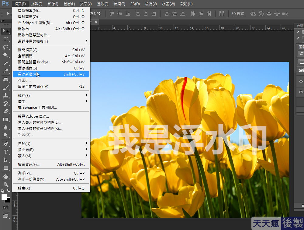 Photoshop 浮水印批次製作,一次設定PS永久使用 Photoshop 浮水印批次製作,一次設定PS永久使用