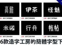 136款造字工房的簡體字型下載，可個人授權免費使用
