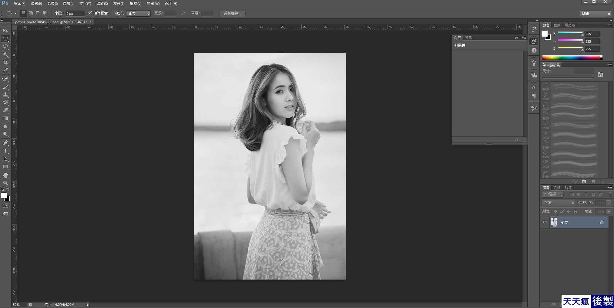 Photoshop 素描效果製作,3分鐘速成法 Photoshop 素描效果製作,3分鐘速成法