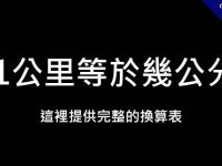 1公里等於幾公分?  這裡提供公里公分換算表
