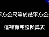 1平方公尺等於幾平方公分?  這裡有完整換算表