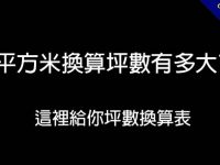 1平方米等於幾坪? 這裡給你完整平方米換算表