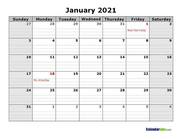 17款 2021月曆製作模板下載,可直接列印出來使用 17款 2021月曆製作模板下載,可直接列印出來使用