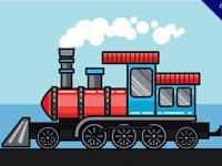 【q版火車】Q版推薦：19個可愛的q版火車圖案下載