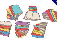 【書卡通】素材推薦：41款可愛的書本卡通下載