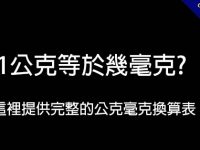 1公克等於幾毫克?   這裡提供完整的公克毫克換算表