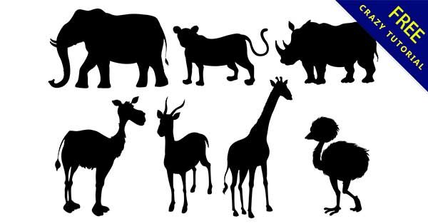 【動物剪影】剪影推薦：45張黑色的動物剪影圖下載