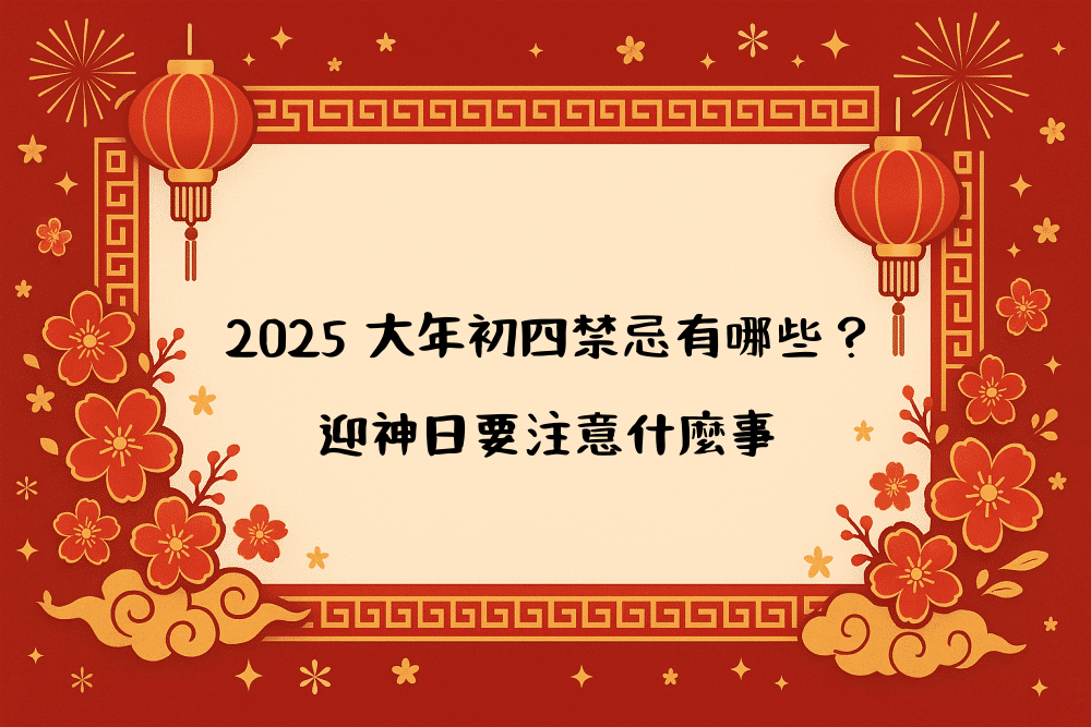 2026 大年初四禁忌有哪些？迎神日要注意什麼事