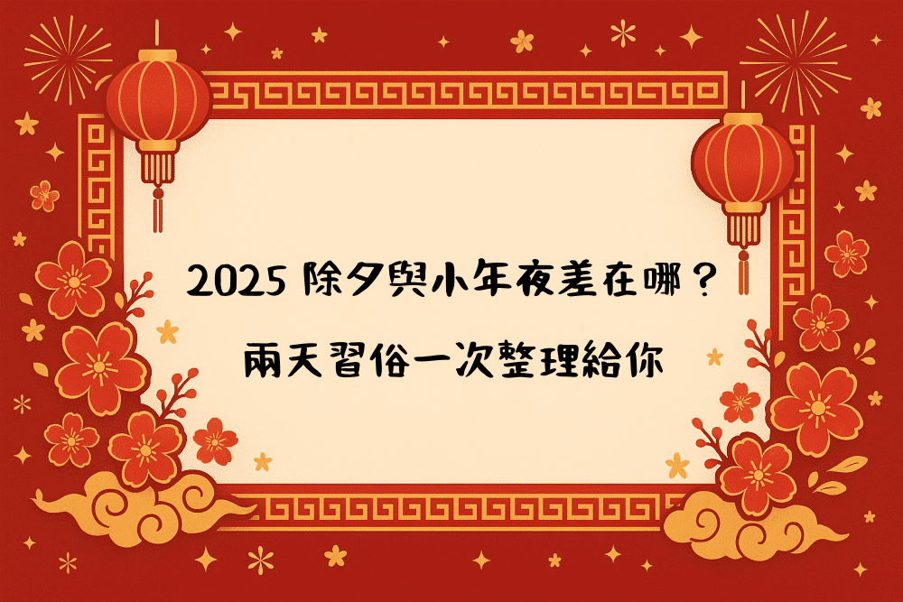 2026 除夕與小年夜差在哪？兩天習俗一次整理給你