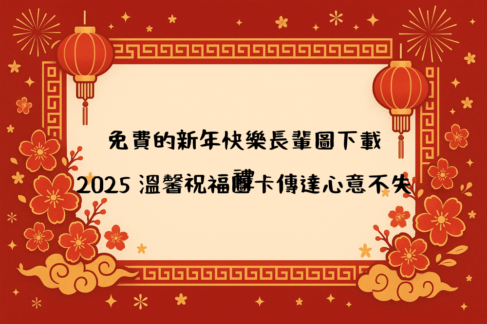 免費的新年快樂長輩圖下載｜2026 溫馨祝福圖卡傳達心意不失禮