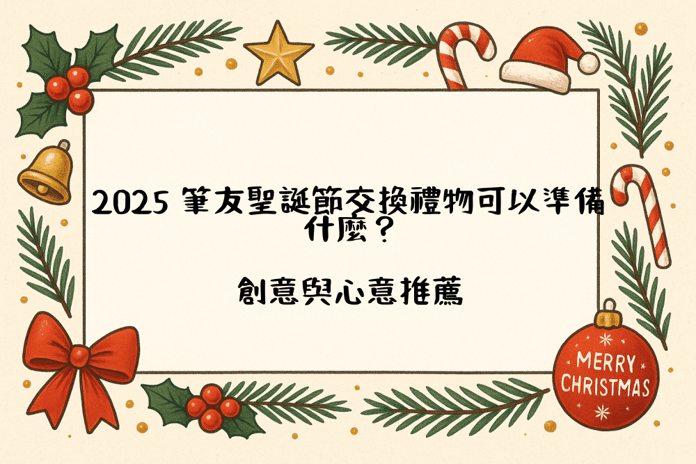 2026 筆友聖誕節交換禮物可以準備什麼？創意與心意推薦