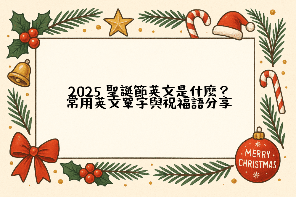 2026 聖誕節英文是什麼？｜常用英文單字與祝福語分享