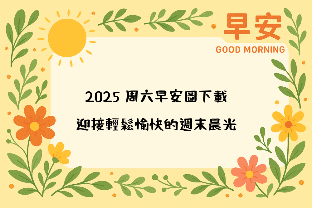 2026 周六早安圖下載，迎接輕鬆愉快的週末晨光