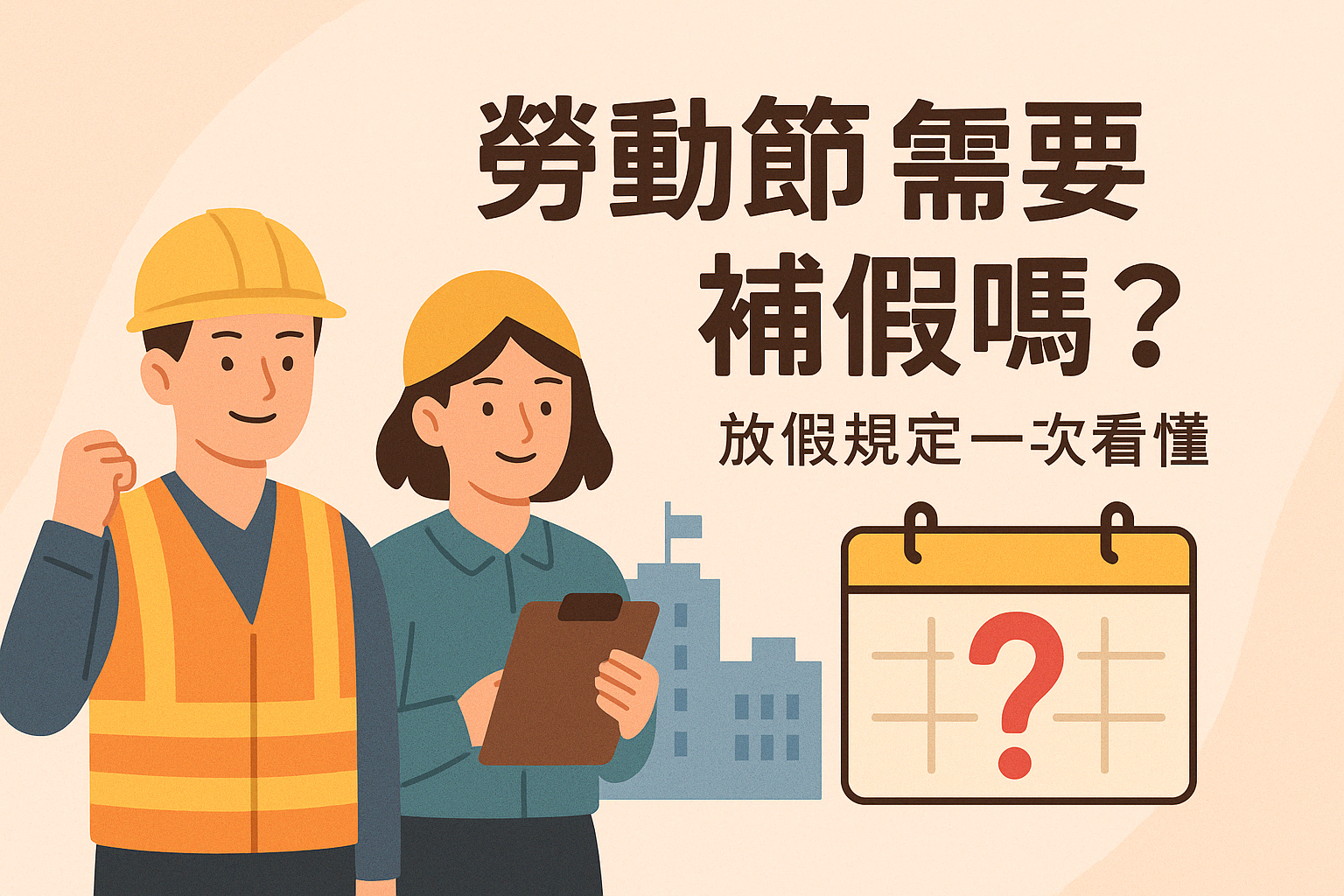 勞動節2026 需要補假嗎？放假規定一次看懂