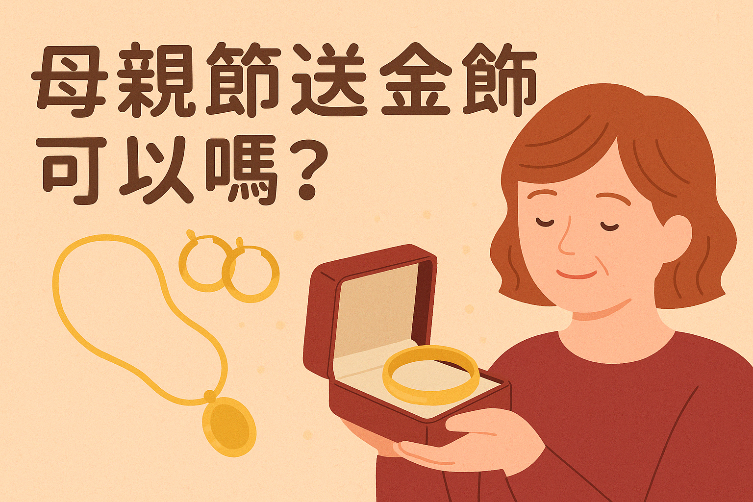 母親節送金飾可以嗎？2026 這樣送才不會被媽媽嫌浪費