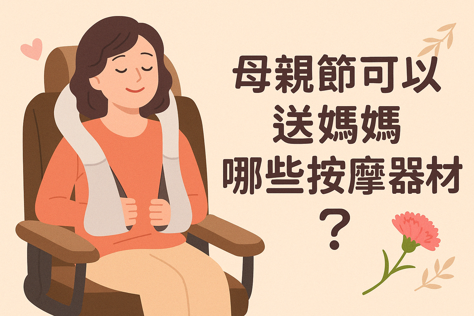 母親節2026 可以送媽媽哪些按摩器材？5 款實用又暖心的放鬆禮物