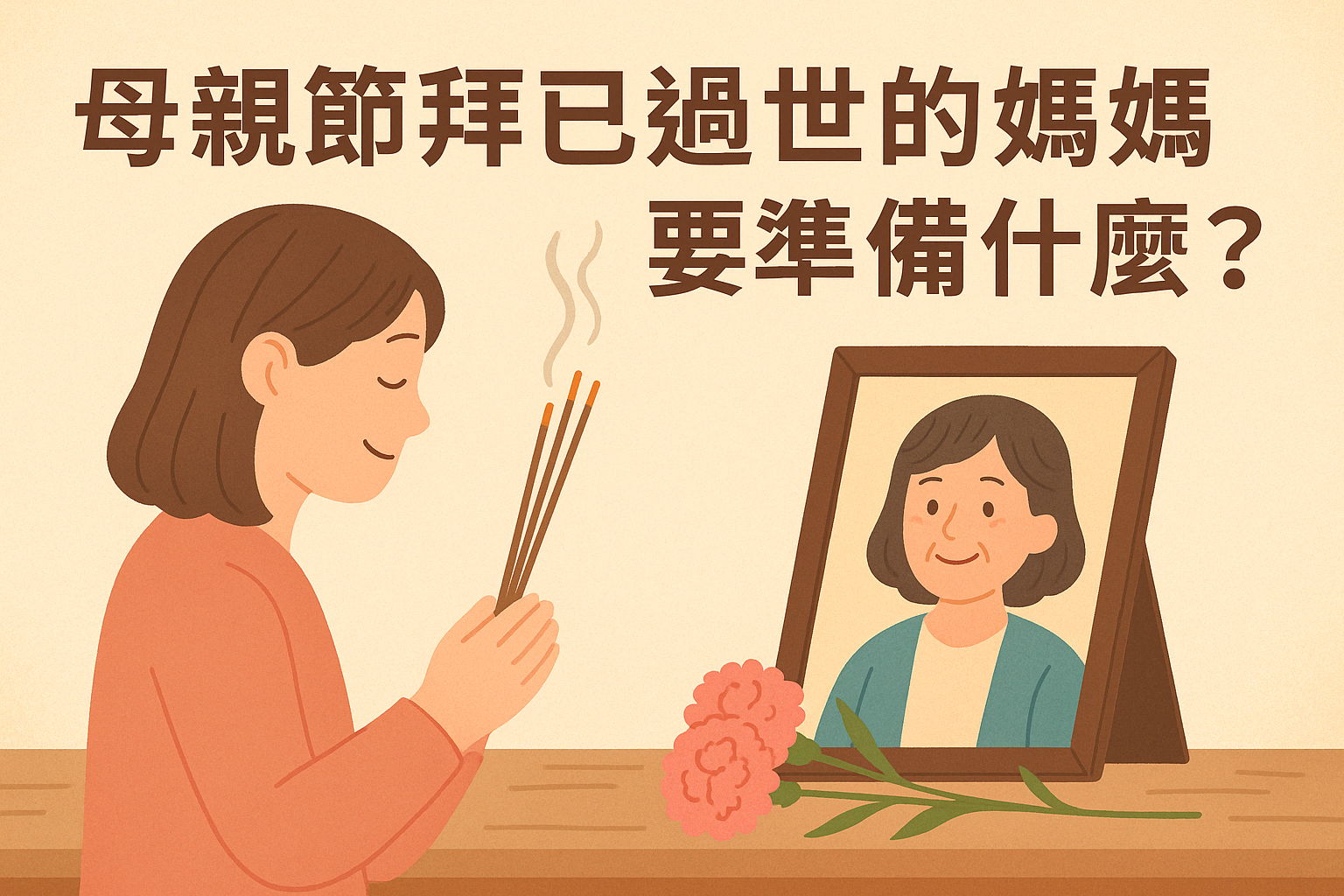 母親節2026 拜已過世的媽媽要準備什麼？5 點心意與思念提案