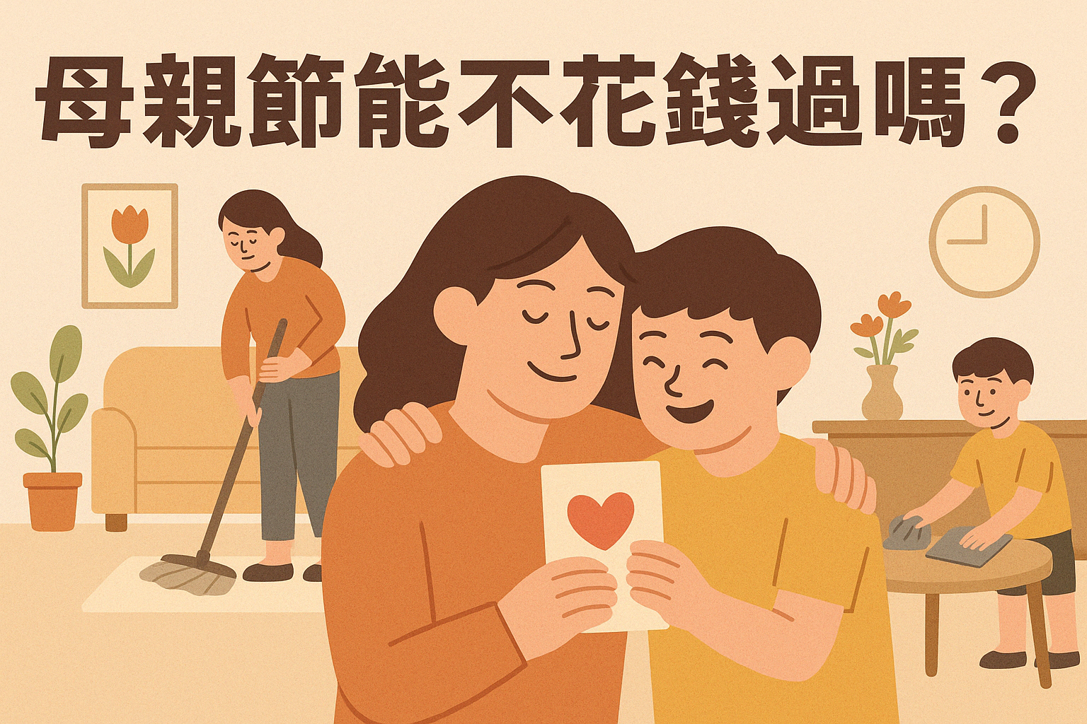 母親節2026 能不花錢過嗎？5 種零成本也能讓媽媽感動的方法