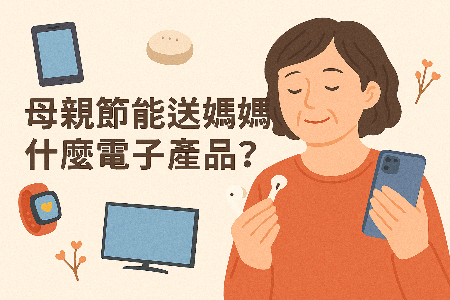 母親節能送媽媽什麼電子產品？2026 適合長輩的 8 款貼心科技禮推薦
