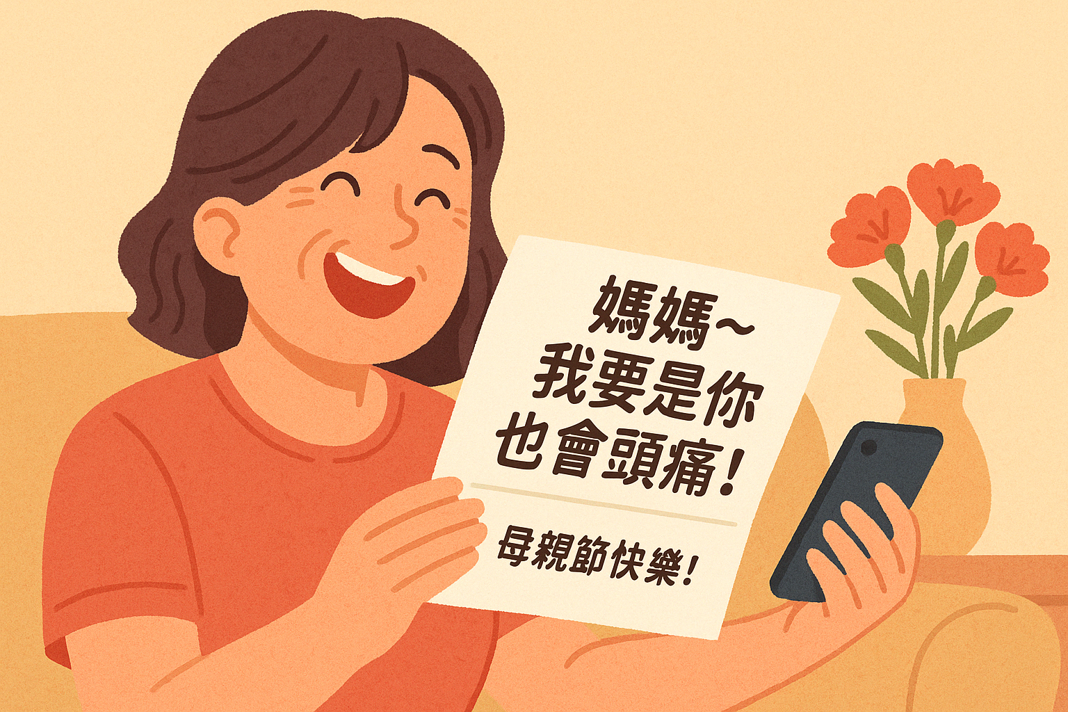 2026媽媽喜歡幽默的話？這 12 句母親節搞笑祝詞讓她笑到飆淚