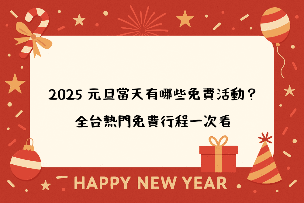 2026 元旦當天有哪些免費活動？全台熱門免費行程一次看