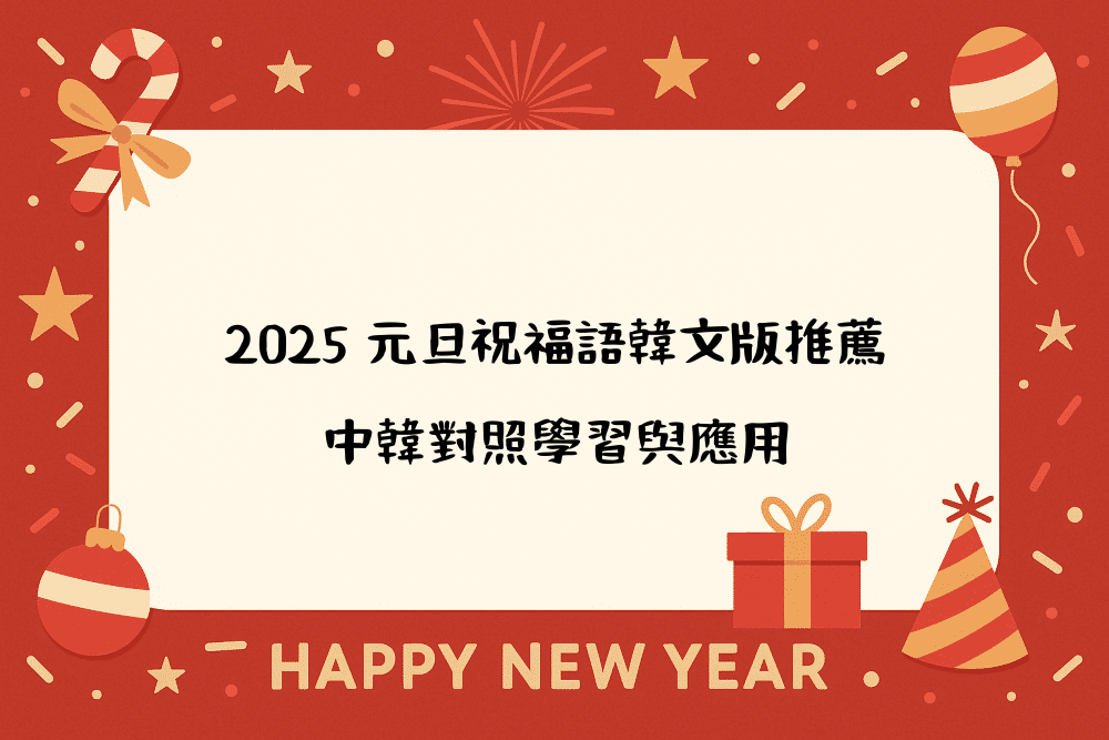 2026 元旦祝福語韓文版推薦，中韓對照學習與應用