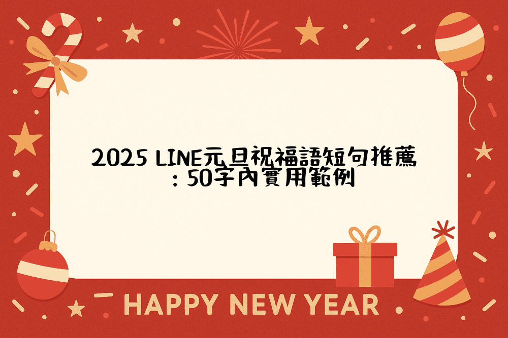 2026 LINE元旦祝福語短句推薦：50字內實用範例