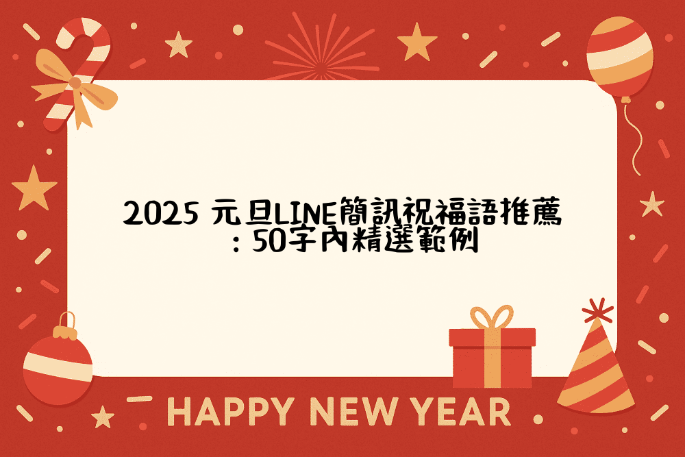 2026 元旦LINE簡訊祝福語推薦：50字內精選範例