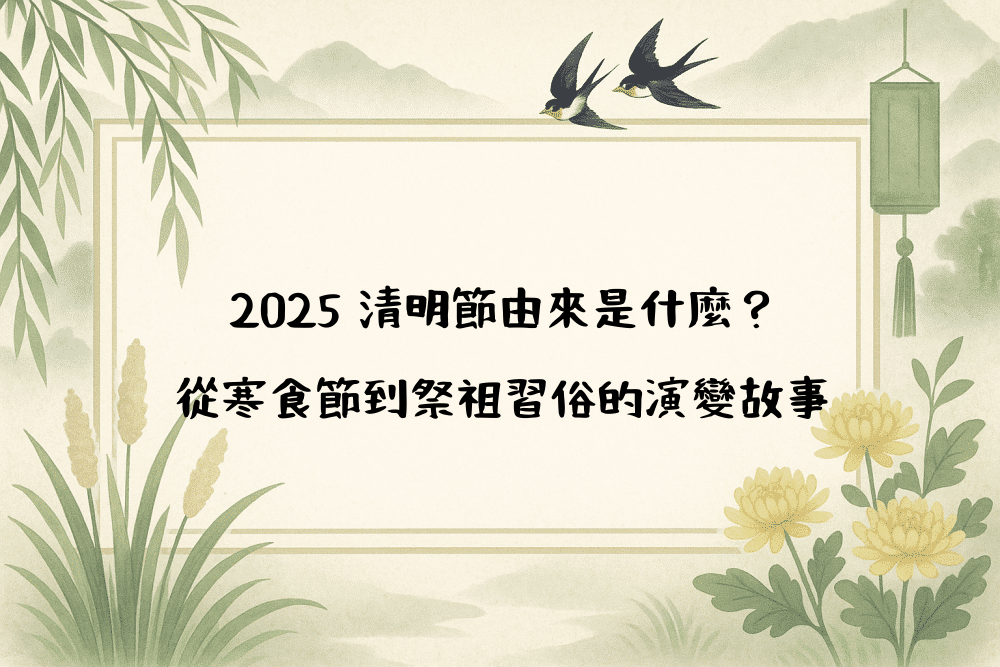 2026 清明節由來是什麼？從寒食節到祭祖習俗的演變故事