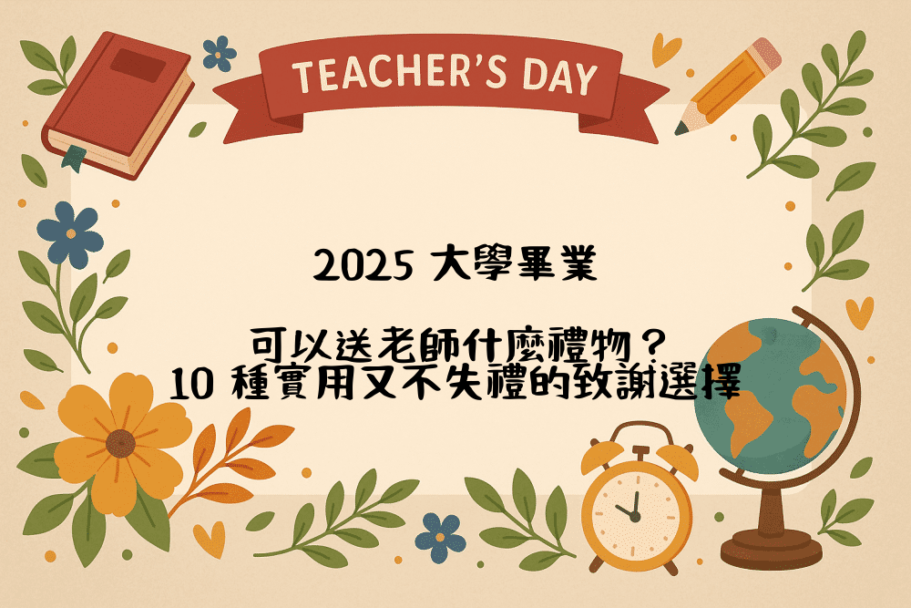2026 大學畢業，可以送老師什麼禮物？10 種實用又不失禮的致謝選擇