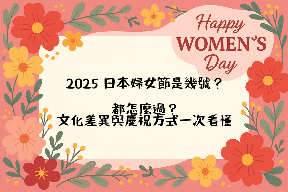 2026 日本婦女節是幾號？都怎麼過？文化差異與慶祝方式一次看懂