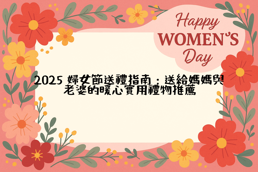 2026 婦女節送禮清單：送給媽媽與老婆的暖心實用禮物推薦