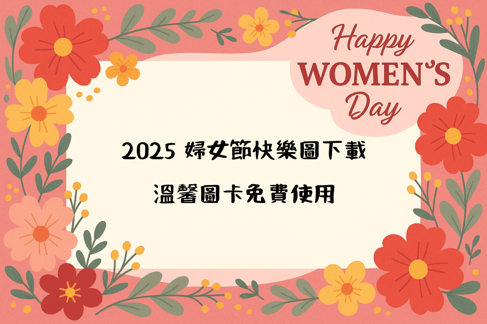 2026 婦女節快樂圖下載｜溫馨圖卡免費使用